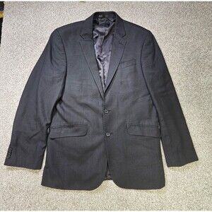 Kenneth Cole Reaction Unlisted Mens ‎ Suit Jacket Blazer 42 L 35 W Black